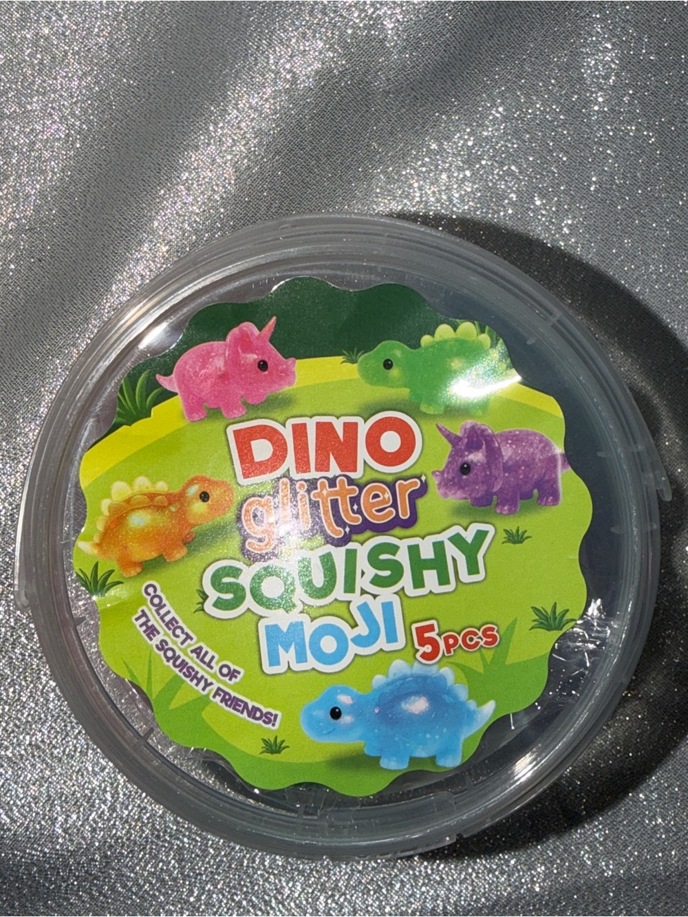 Three (3) Dino Squishy Buckets With 5 Mini Squishies In Each Bucket - Picture 2 of 3
